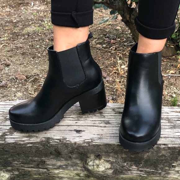 WOMEN BOOTIES chunky heel - Picture 3 of 8